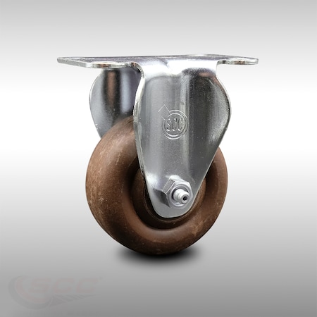 Service Caster 3.5 Inch SS High Temp Glass Filled Nylon Wheel Rigid Top Plate Caster SCC SCC-SS20R3514-GFNSHT